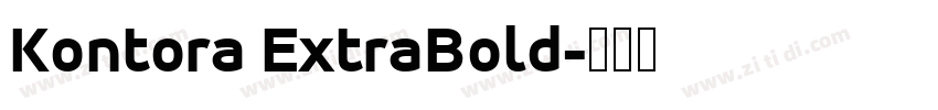 Kontora ExtraBold字体转换